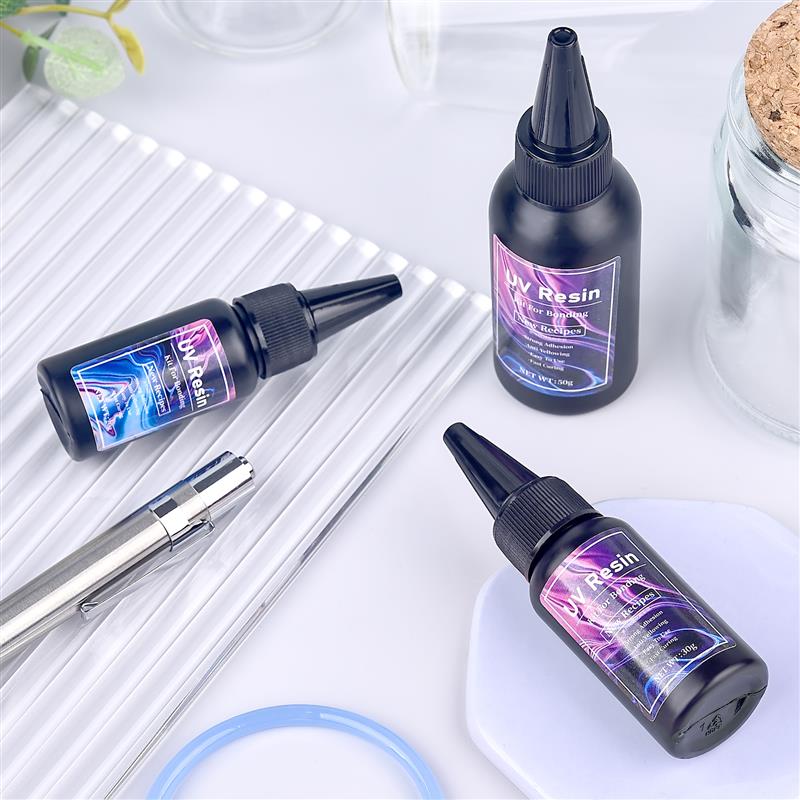 Jewelry Making Glue - 20/30/50 グラム UV 樹脂接着剤速乾性樹脂接着剤透明高速硬化接着用ガラス金属木材 DIY エポキシジュエリーメイキング