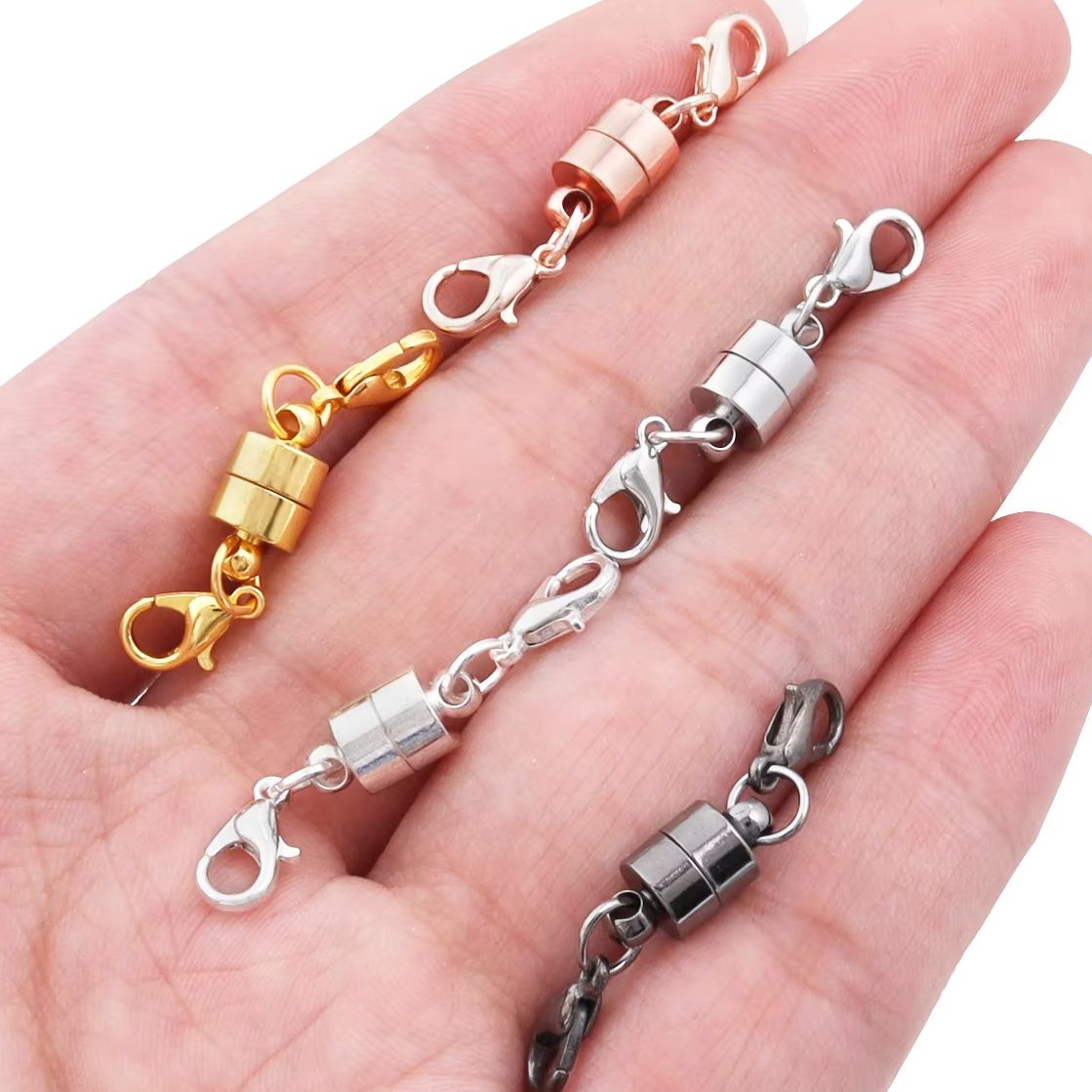 Jewelry Making Pins - 5 セット/ロット磁気クラスプロブスタークラスプジュエリー作成 DIY ブレスレットネックレスマグネットクラスプコネクタバックルファスナー