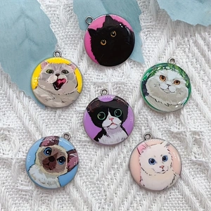 10 個漫画動物猫エナメルジュエリー作りかわいいぶら下げイヤ - Jewelry Making Birthday Party のレビューと価格