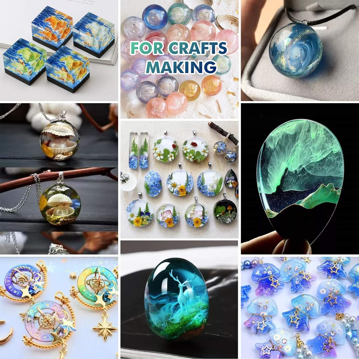 ジュエリー作り用のエポキシ樹脂,クラフト用のUV硬化ガラス, - Jewelry Making Glue のレビューと価格
