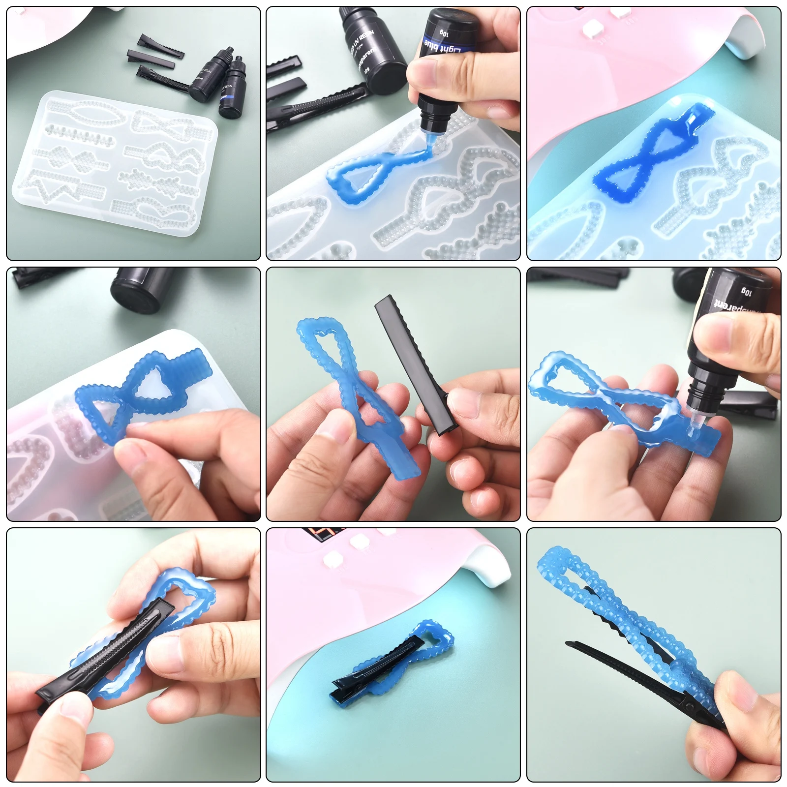 17色UVレジン接着剤10mlエポキシ接着剤ハード紫外線硬化 - Jewelry Making Glue のレビューと価格