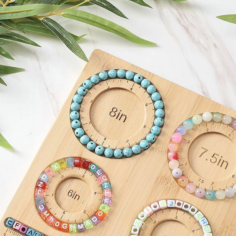 竹ビーズボードインペリアル測定マークブレスレットサイザージュ - Jewelry Making Using Beads のレビューと価格