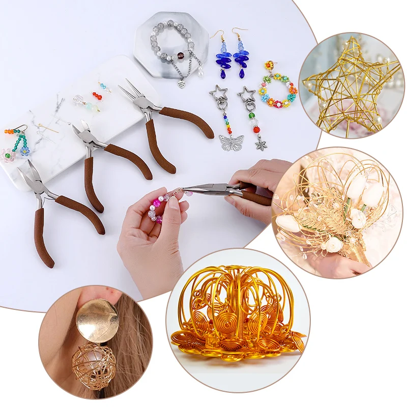 ニードルノーズプライヤー、ラウンドノーズプライヤー、ワイヤー - Jewelry Making Using Beads のレビューと価格