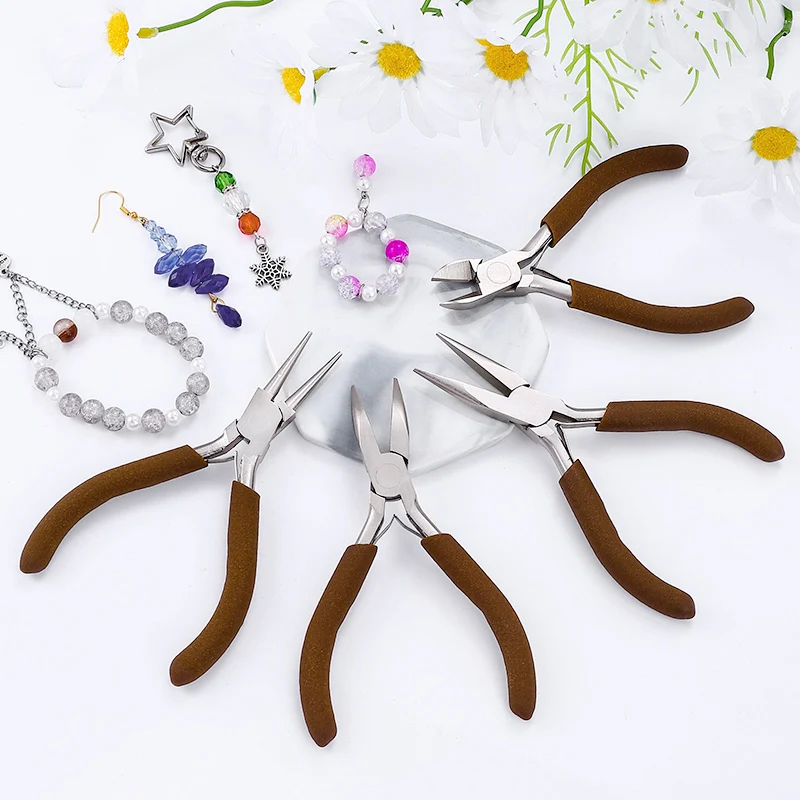 ニードルノーズプライヤー、ラウンドノーズプライヤー、ワイヤー - Jewelry Making Using Beads のレビューと価格