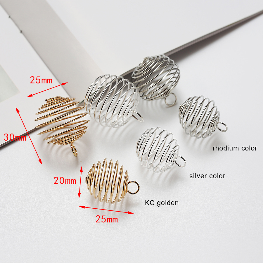 20 ピース/ロット金属フィリグリー中空ランタン春スパイラル - Jewelry Making Using Beads のレビューと価格