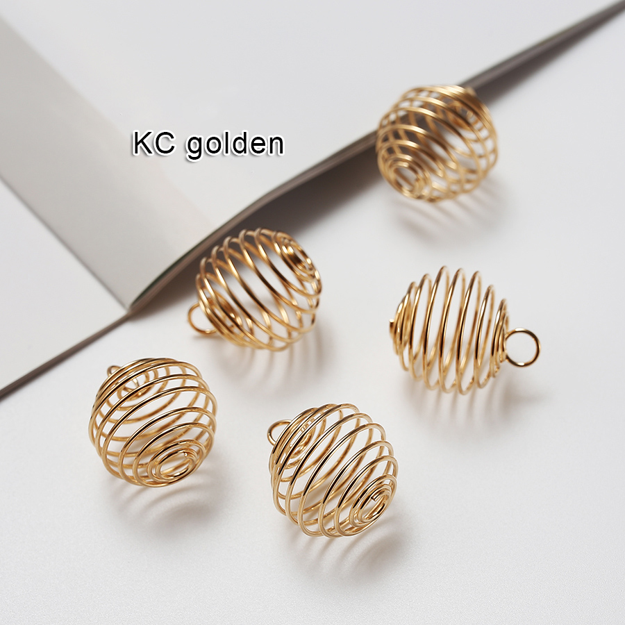 20 ピース/ロット金属フィリグリー中空ランタン春スパイラル - Jewelry Making Using Beads のレビューと価格