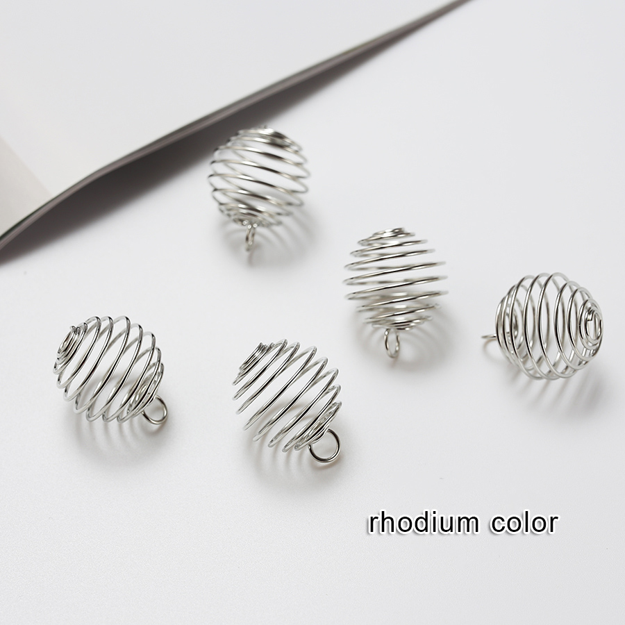 20 ピース/ロット金属フィリグリー中空ランタン春スパイラル - Jewelry Making Using Beads のレビューと価格