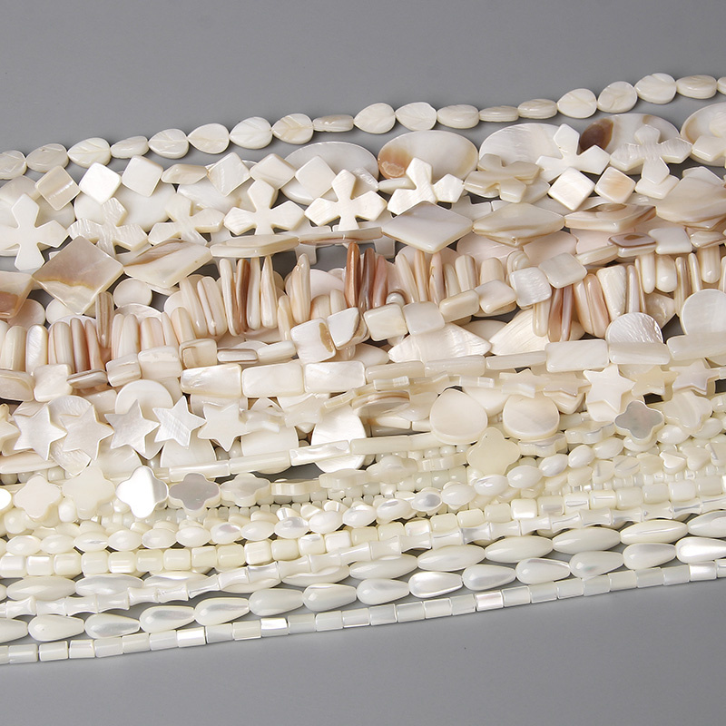 天然淡水マザーオブパールシェルビーズフラワースターシェイプル - Jewelry Making Using Beads のレビューと価格