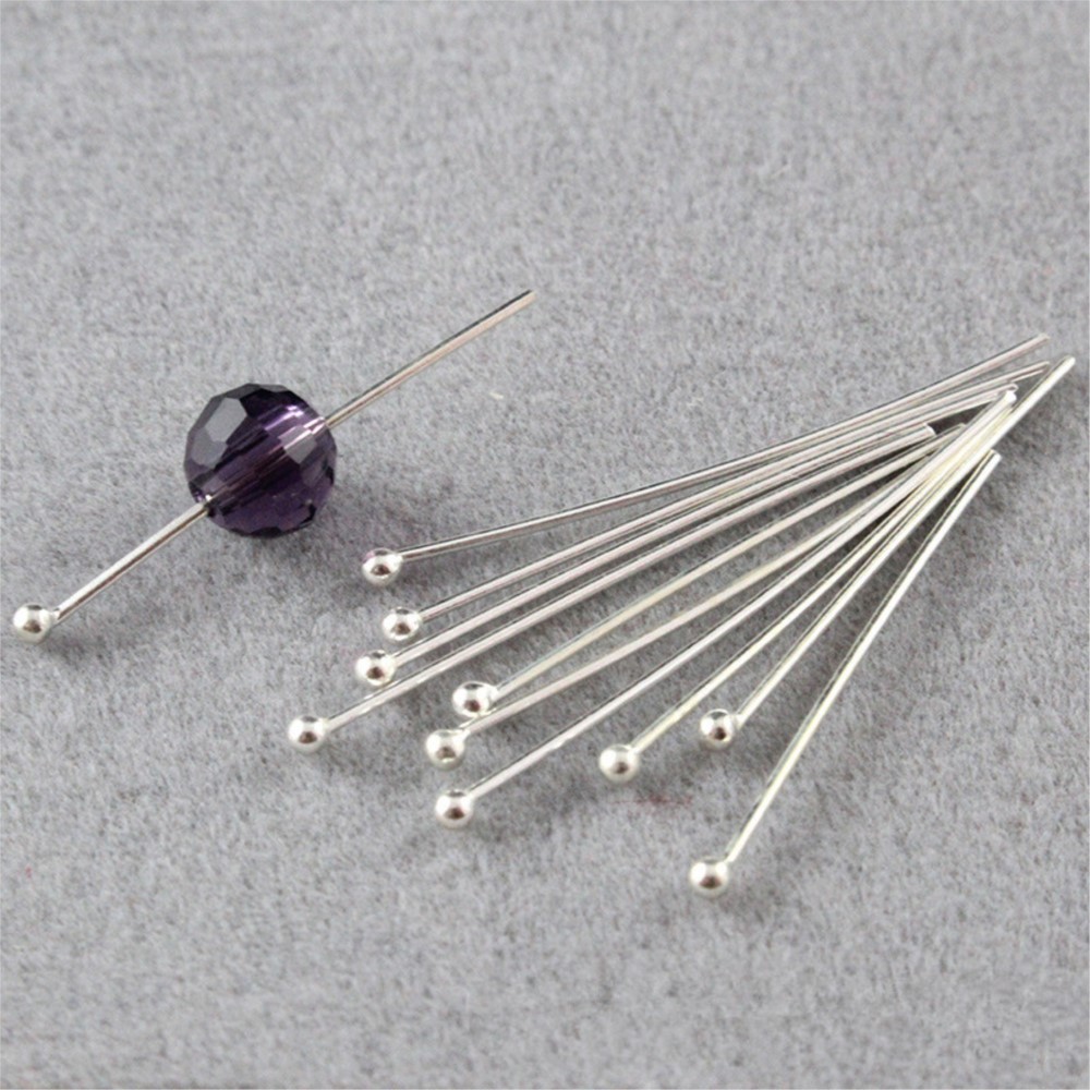 100個入り丸型ボールヘッドピン 柔軟で使いやすい DIYイ - Jewelry Making Using Beads のレビューと価格