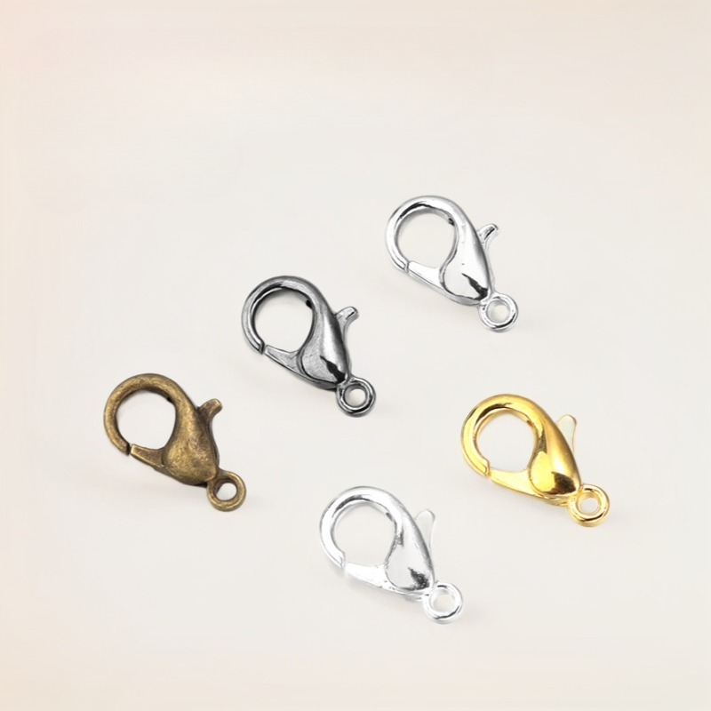 100個入り 9mm 12mm 14mm 亜鉛合金ロブスター - Jewelry Making Pins のレビューと価格