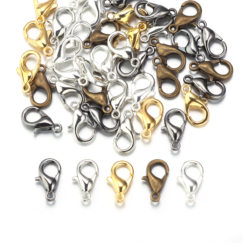 100個入り 9mm 12mm 14mm 亜鉛合金ロブスター - Jewelry Making Pins のレビューと価格
