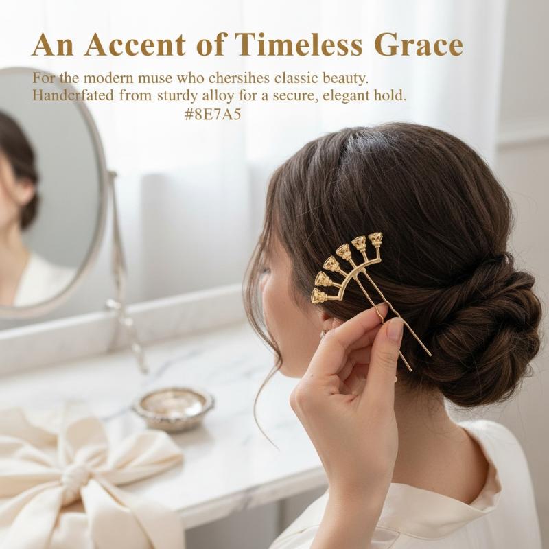 合金アーチ型ヘアピンブランク、複数のビーズマウント付き、DI - Jewelry Making Pins のレビューと価格