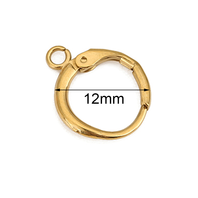 10 個 PVD ​​色褪せないステンレス鋼のイヤリングフッ - Jewelry Making Pins のレビューと価格