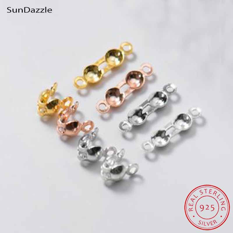 4個入り 本物の純銀925製 クロージャーエンドビーズ クラ - Jewelry Making Pins のレビューと価格