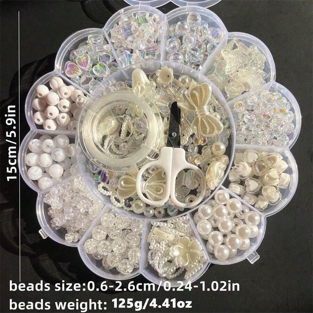 2セット/1セット 13グリッドアクリルフラワーボックスビー - Jewelry Making Birthday Party のレビューと価格