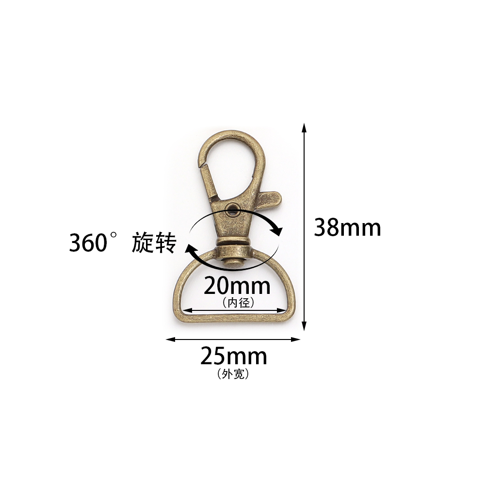 10個/ロット メタルスイベルクラスプ Dリング付き ランヤ - Jewelry Making Kit For Beginners のレビューと価格