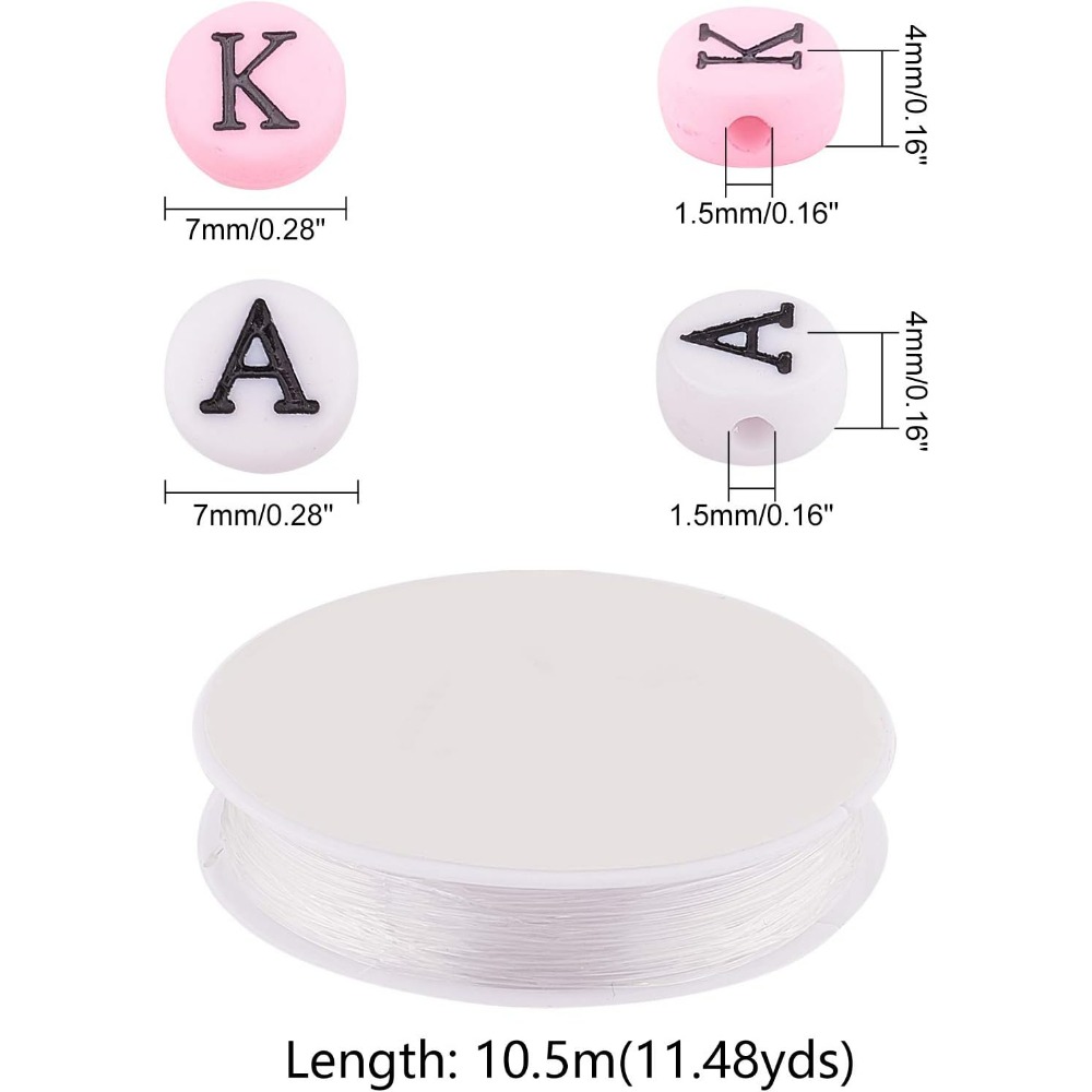 ジュエリー作り用のギリシャ文字ビーズ,ストレッチブレスレット - Jewelry Making Diy Kit のレビューと価格