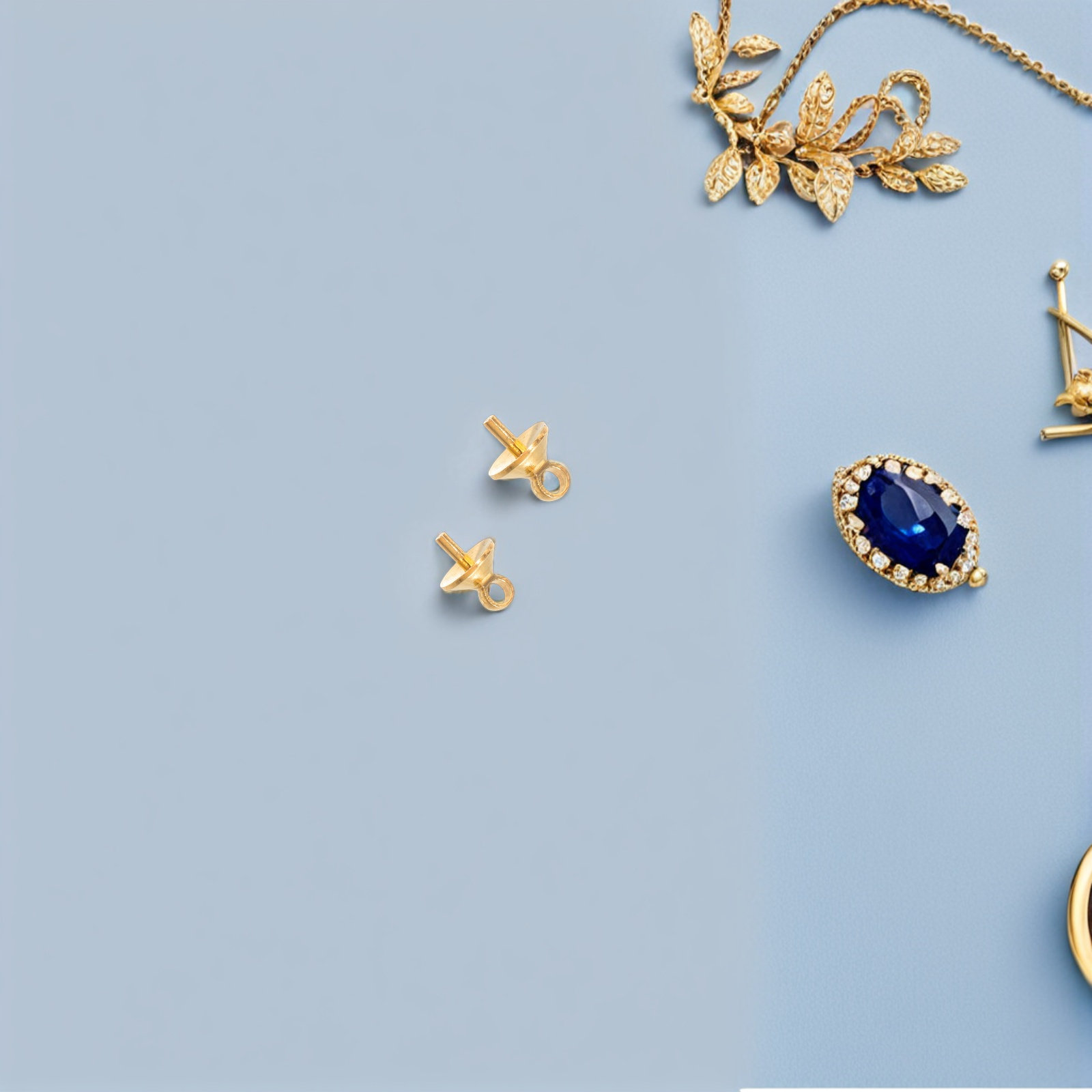 100個入り銅製ハーフドリルアイピンホルダー、ジュエリー製作 - Jewelry Making Glue のレビューと価格