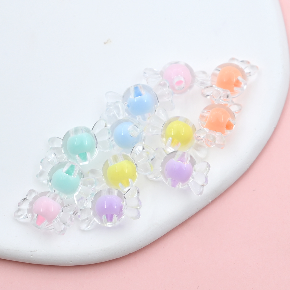 15 × 8 ミリメートルクリアキャンディー形のアクリルビー - Jewelry Making For Kids のレビューと価格