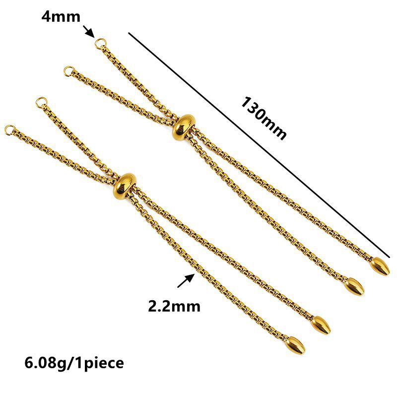 3個入りステンレス製グルービーズ調整可能スライダーエクステン - Jewelry Making Glue のレビューと価格