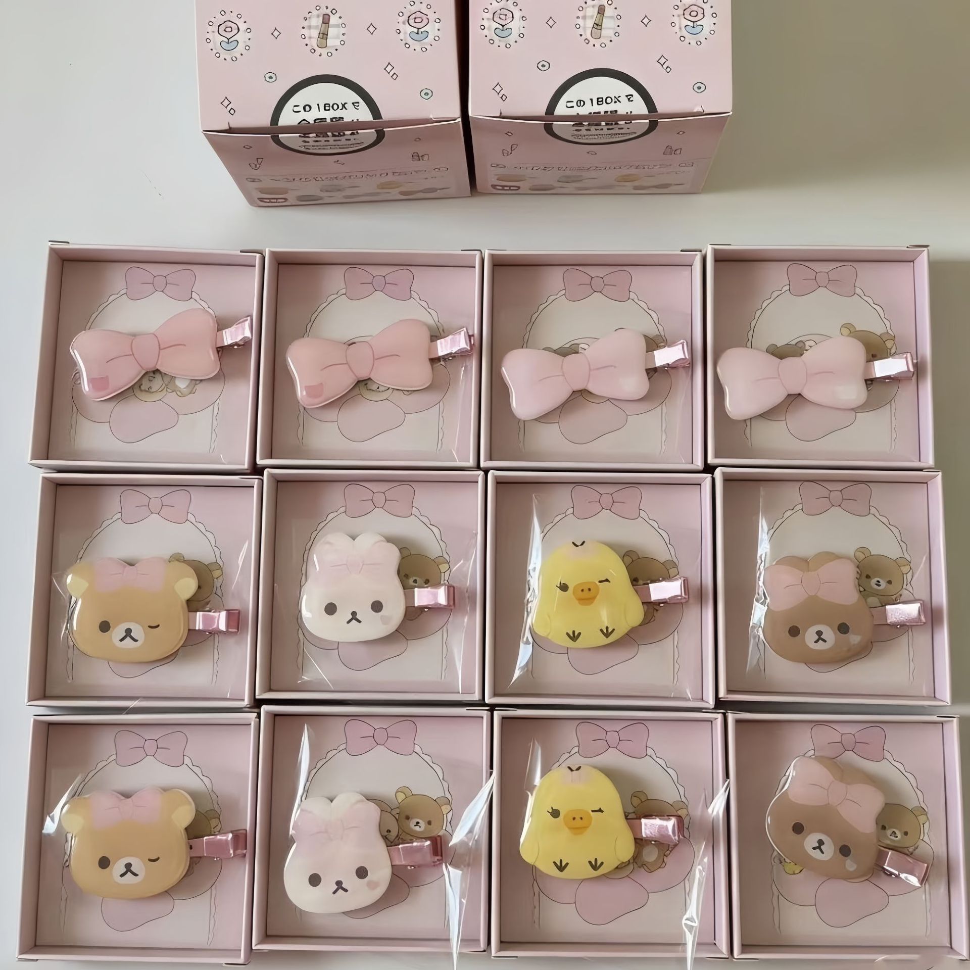 Y2K クマウサギひよこアニマルヘアクリップブラインドボック - Jewelry Making For Kids のレビューと価格
