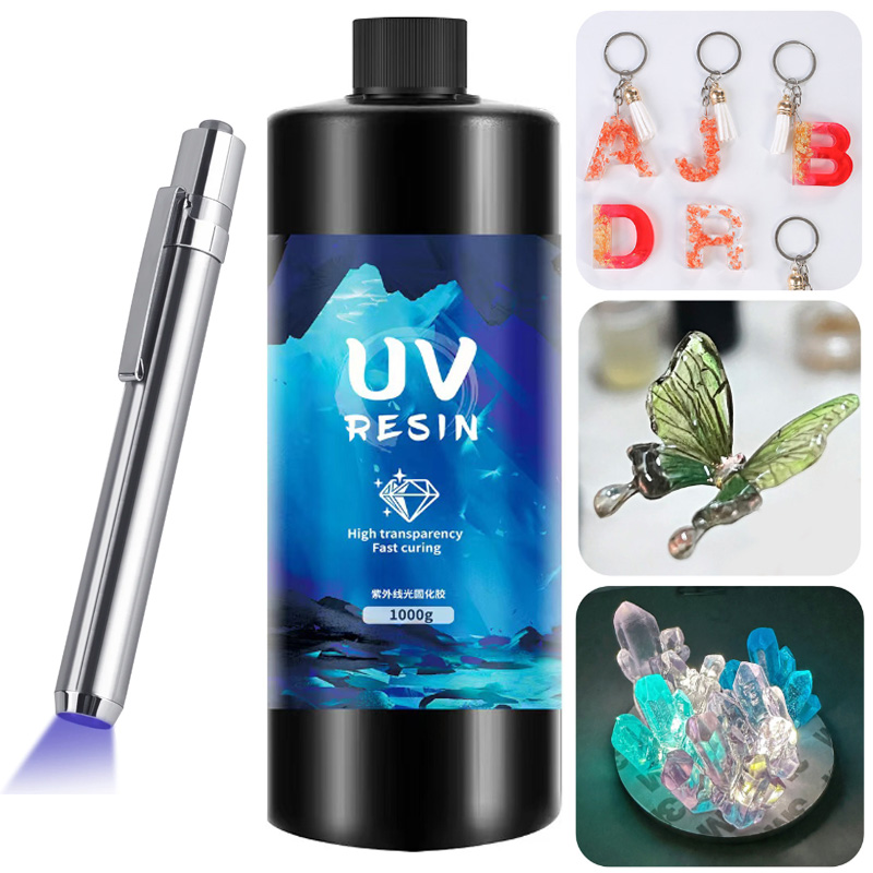 透明エポキシ樹脂 UV 接着剤紫外線硬化速乾性 UV 樹脂接 - Jewelry Making Glue のレビューと価格