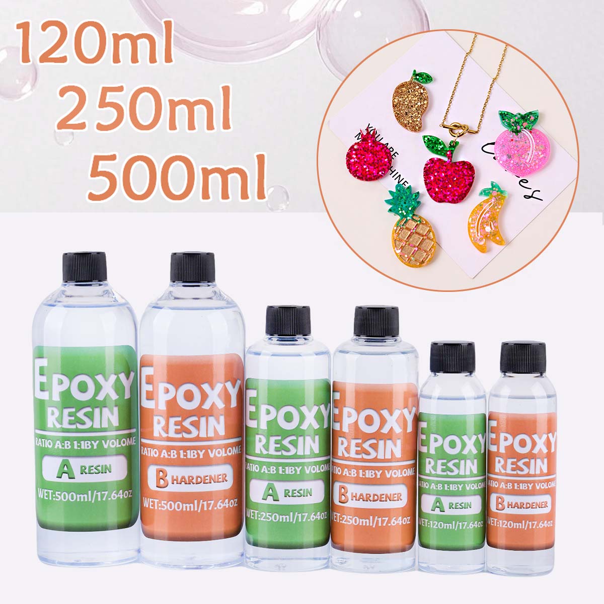 1:1 AB 樹脂エポキシ接着剤キット高粘着硬化剤クリスタル - Jewelry Making Glue のレビューと価格