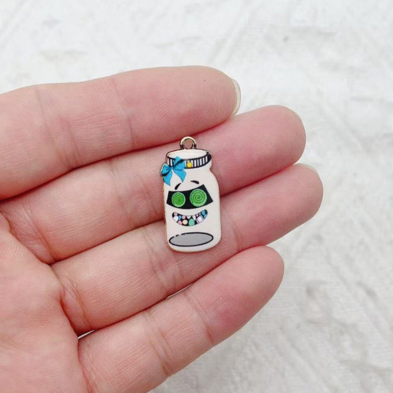 12個の合金プリントボトルペンダント、DIYジュエリー作り用 - Jewelry Making Birthday Party のレビューと価格