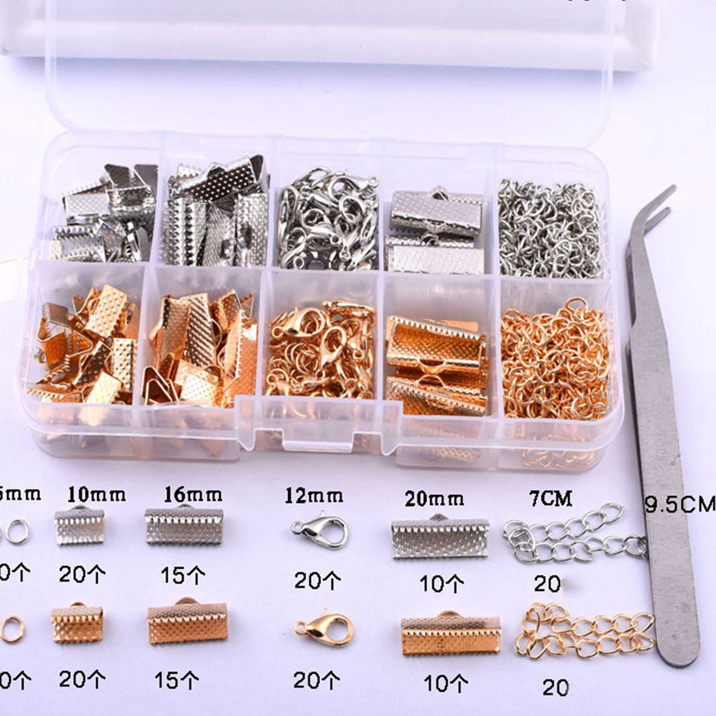 371個入りクリエイティブなゴールドトーンの留め具セット、ネ - Jewelry Making Diy Kit のレビューと価格