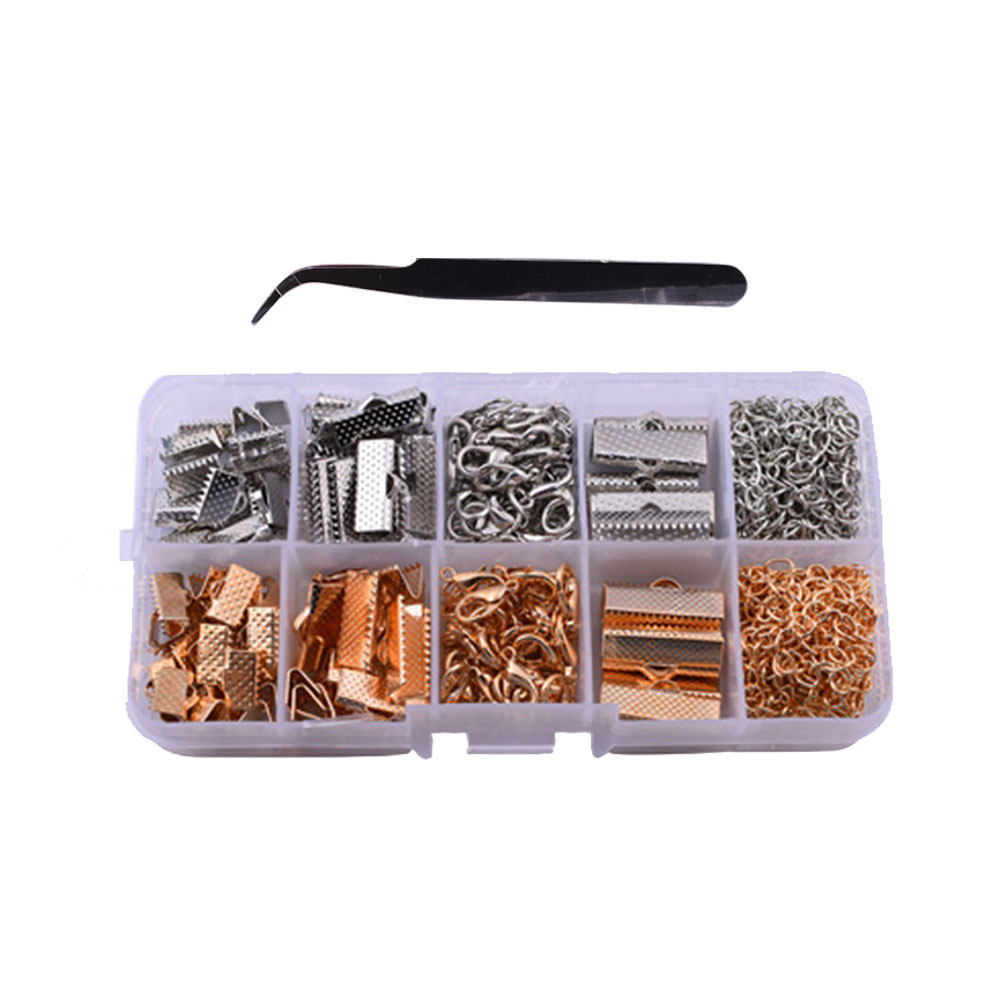 371個入りクリエイティブなゴールドトーンの留め具セット、ネ - Jewelry Making Diy Kit のレビューと価格