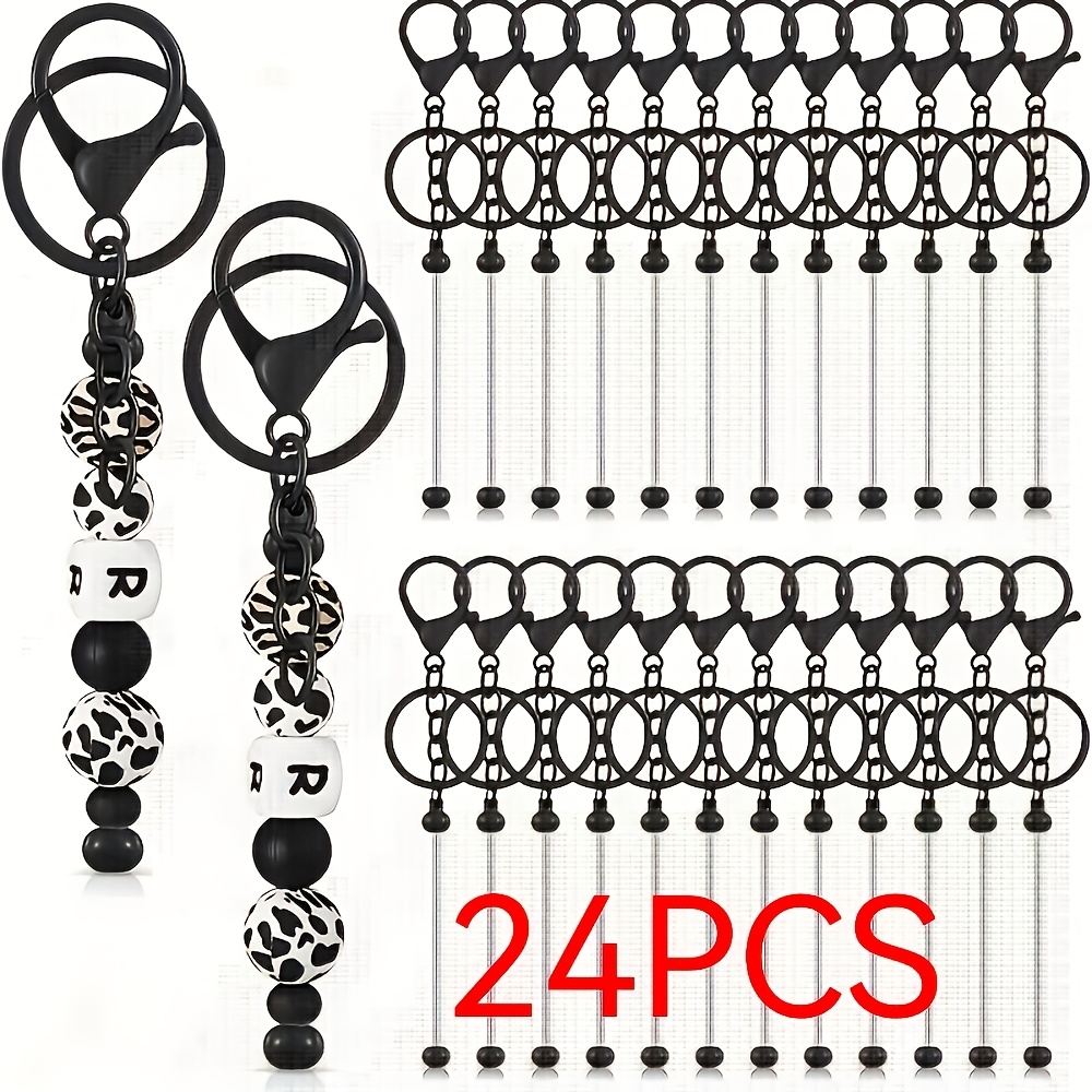 便利で経済的なビーズブランクバーキーホルダー作成キットファッ - Jewelry Making Using Beads のレビューと価格