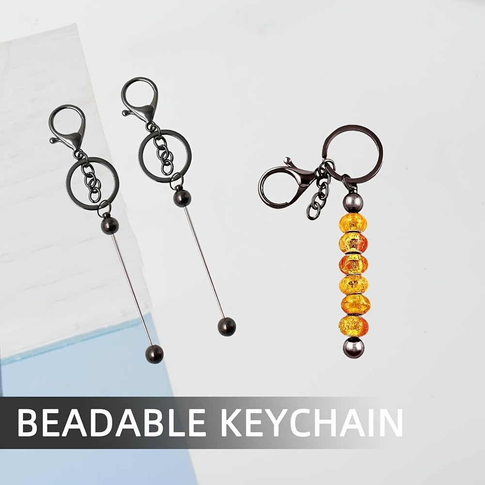 便利で経済的なビーズブランクバーキーホルダー作成キットファッ - Jewelry Making Using Beads のレビューと価格
