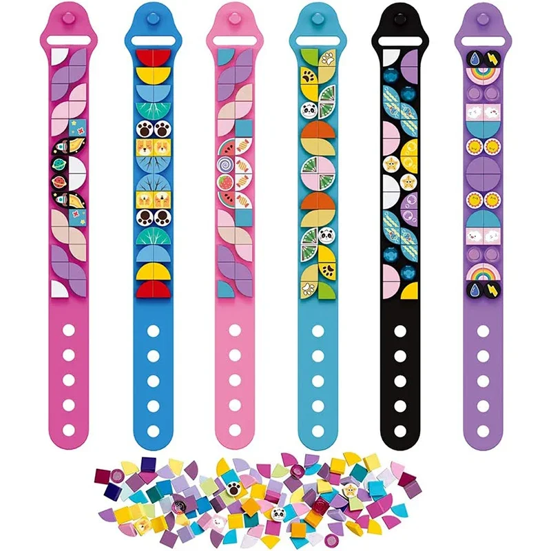 6 ピース/セット子供ビルディングブロックドットブレスレット - Jewelry Making For Kids のレビューと価格