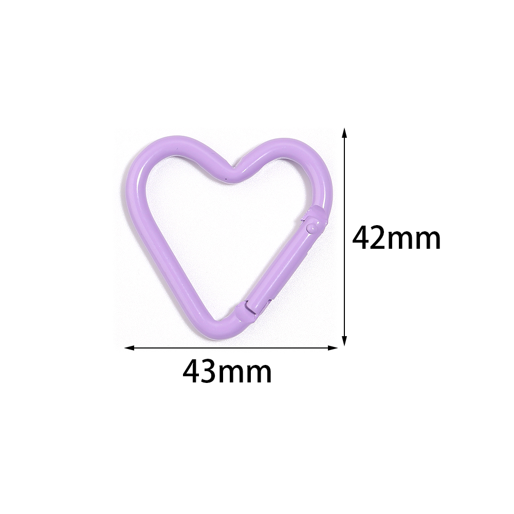 5 個のカラフルなハート型アルミ合金カラビナリングキーホルダ - Jewelry Making Kit For Beginners のレビューと価格