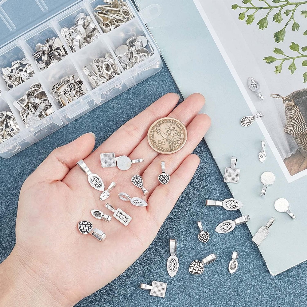 チベット銀合金接着剤フラットパッドベイル、イヤリングまたはス - Jewelry Making Glue のレビューと価格