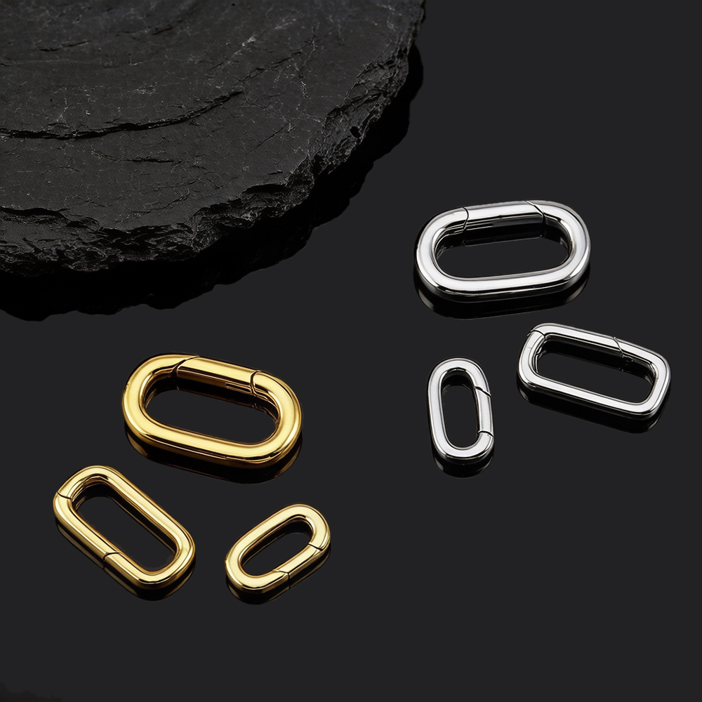 2個入り 18K金メッキ オーバルカラビナネックレスクラスプ - Jewelry Making Kit For Beginners のレビューと価格