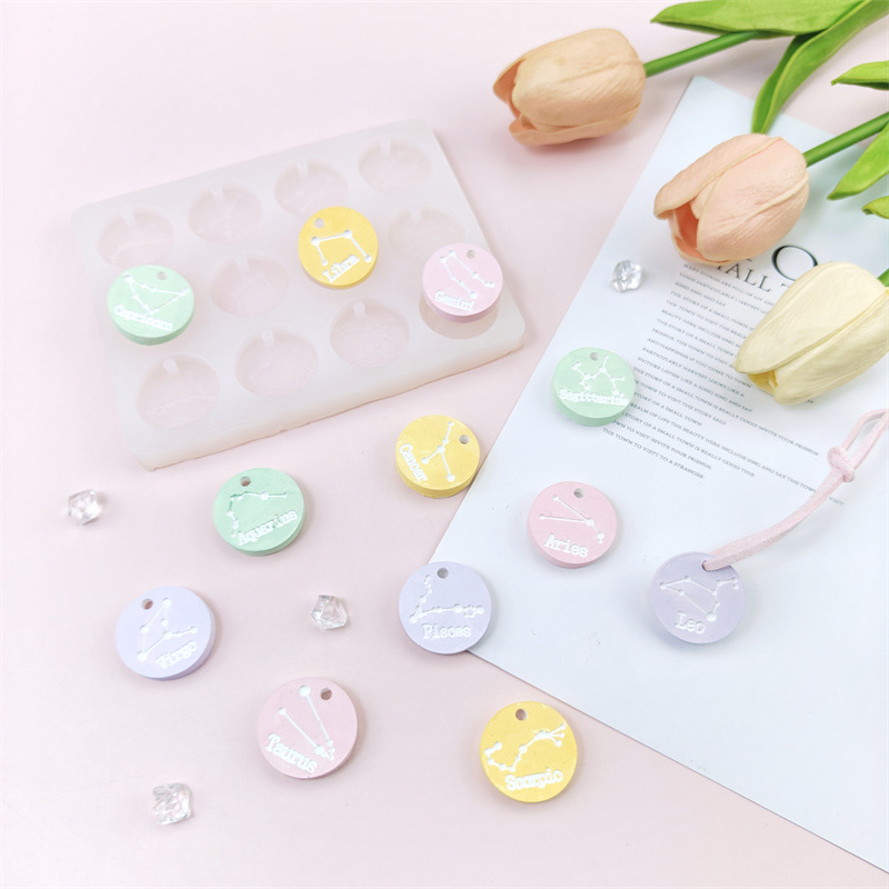 12 穴星座ペンダント型 DIY ジュエリーイヤリングネック - Jewelry Making Glue のレビューと価格