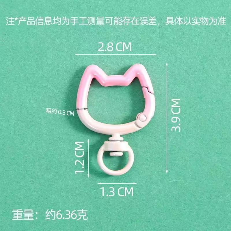 5-10 個グラデーションかわいい猫クラスプ開閉可能なコネク - Jewelry Making Pins のレビューと価格