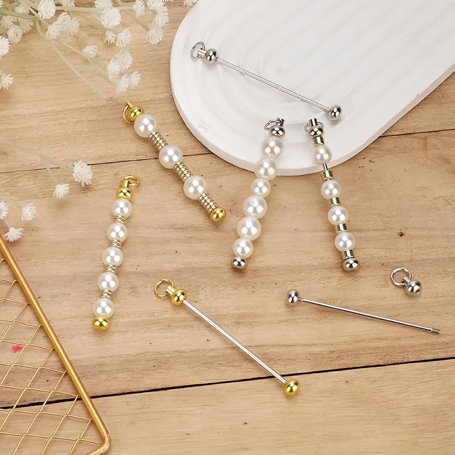 完璧な25個の取り外し可能なビーズキーホルダーブランク、DI - Jewelry Making Using Beads のレビューと価格
